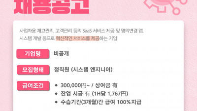 (n-33) 시스템 엔지니어 정사원 / 채용 마감