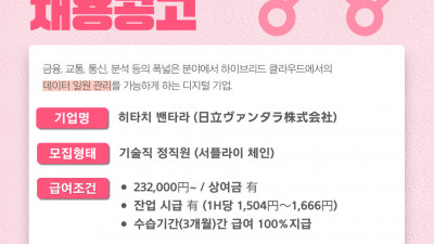 (n-23) 히타치밴타라 서플라이 체인 기술직 정사원