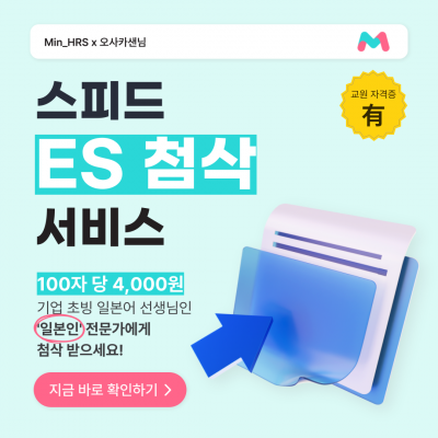 스피드 ES 첨삭 서비스
